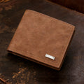 Men's Multifunctional Short Leather Wallet | Multiple Card Slots